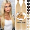 0.5g/strand I Tip Hair Keratin Stick Glue Human Remy Hair Extensions Straight 8a