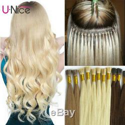 100S Pre Bonded Keratin I tip 100% Remy Human Hair Extensions Brazilian Hair 7A