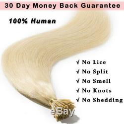 100S Pre Bonded Keratin I tip 100% Remy Human Hair Extensions Brazilian Hair 7A