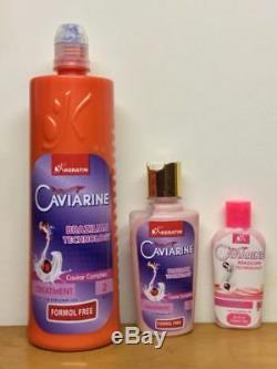 100%Authentic Brazilian Hair Keratin Caviarine Treatment home use up to 6 Months