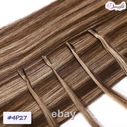 100% Fusion Remy Human Hair Extensions Pre Bonded Nail U Tip Keratin Bonding HOT