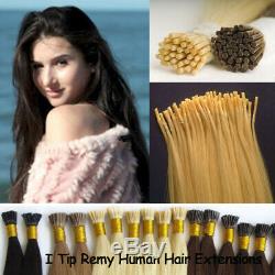 100s Pre Bonded Keratin Stick I Tip Nail U Tip Remy Real Human Hair Extensions