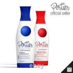 10 Portier Fine Exclusive Professional Keratin Straightening Treatment 34oz 1L