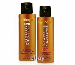 12% Brazilian Keratin 24K Gold Therapy Hair Protein Treatment Shampoo Care Set