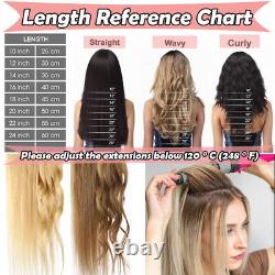 14''-24'' 1g/Stand Pre Bonded Nail U Tip Keratin Remy Real Human Hair Extensions