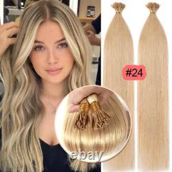 14-24 Pre Bonded Keratin Fusion Stick I-Tip 100% Remy Human Hair Extensions