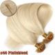 16-24 Inch Nail U Tip Keratin Remy Human Hair Extensions Thick Glue Pre Bonded