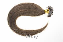 16-26 Keratin Nail U-Tip Hair Extensions Pre Bonded Remy Human Hair Full Head