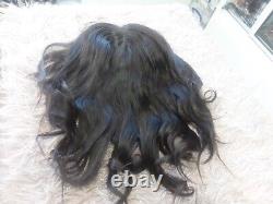 16inch 8x8 Wider Lace Wiglet Topper Brazilian Virgin Hair For Hair Loss 12a 200%