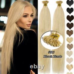 1G/s 200S I Tip Stick Pre-bonded Keratin Remy Human Hair Extensions Micro Beads
