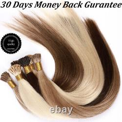 1g/s Keratin Stick I-Tip Fusion Remy Human Hair Extensions Straight 16-24 Thick