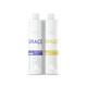 1x Grace Unique + 1x Grace Violet 33.8 Fl Oz Hair Straightening Treatment