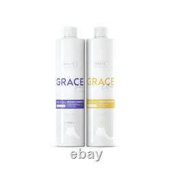 1x Grace Unique + 1x Grace Violet 33.8 fl oz Hair Straightening treatment