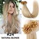 200pcs Thick Pre Bonded Keratin Nail U Tip Remy Real Human Hair Extensions White