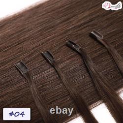 200PCS Thick Keratin Nail U Tip Russian Remy Human Hair Extensions Pre Bonded US