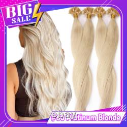 200S Thick Keratin 0.5g U Nail Tip Human Remy Hair Extensions Pre Bonded Fusion