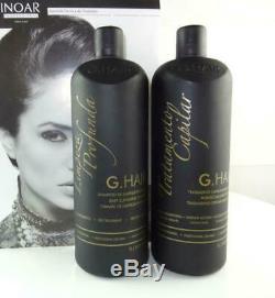 2 Liter Ghair Moroccan Brazilian Keratin Treatment Blow Dry Hair Straightening