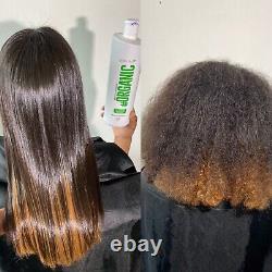 2 Original Brazilian Organic Keratin Hair Treatment Kit & 1 Anti-residue Shampoo