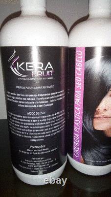 2 PACK Brazilian Cirugia Capilar Treatment Kera Fruit Straightening Keratin