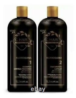 2 Pcs Marroquina Keratin Hair Straightener Treatment Smoothing Brazilian Blowout