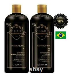 2 Pcs Marroquina Keratin Hair Straightener Treatment Smoothing Brazilian Blowout