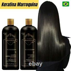 2 Pcs Marroquina Keratin Hair Straightener Treatment Smoothing Brazilian Blowout