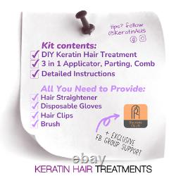 2x DIY Home Brasil Cacau Professional Brazilian Keratin Treatment -DIY 50ml Kit