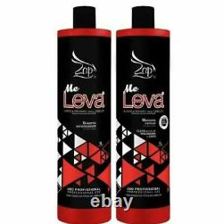 2x Me Leva Zap Progressive Brush Brazilian Keratin Treatment Blowout 2x1L Zap