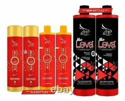 2x Me Leva Zap Progressive Brush Brazilian Keratin Treatment Blowout 2x1L Zap