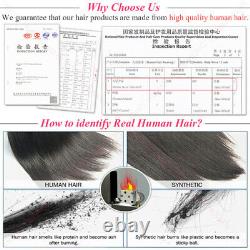 300PCS Russian Nail U Tip 100% Remy Human Hair Extensions Pre Bonded Keratin 1G