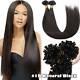 300pcs Nail U Tip Straight 100% Human Hair Extensions Pre-bonded Keratin 14-24