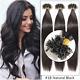 300strands Pre Bonded Keratin U Nail Tip Remy Human Hair Extensions Thick Fusion