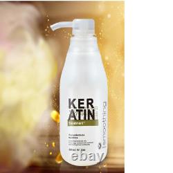 300ml 8% Curly Hair Care Keratin Straightener 100ml Purifying Shampoo Treatment