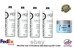 4 FELPS Shampoo no formaldehyde Omega Zero Amazon 500ml Keratin + XBTX 300g