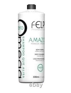 4 FELPS Shampoo no formaldehyde Omega Zero Amazon 500ml Keratin + XBTX 300g