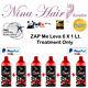 6 X Zap Me Leva Brazilian Keratin Treatment 6 Bottles X 1 Liter Treatment Only