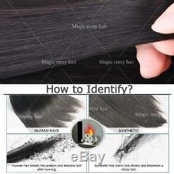 7A Pre Bonded U Nail Tip Keratin Remy Human Brazilian 100% Hair Extensions US 1G