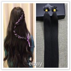 8A Pre Bonded Keratin U Nail tip Remy Human Hair Extensions Brazilian Salon hair