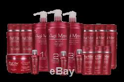 Agi Max Brazilian Keratin Hair/Straightening Kit 1 LT 3 Steps X 1000ml ON SALE