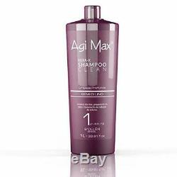 Agi Max Brazilian Keratin Hair Treatment Kit 1 liter 3 Steps 3 x 1000ml T