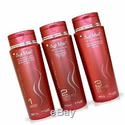 Agi Max Brazilian Keratin Hair Treatment Kit 500ml 3 Steps (3 x 500ml) Th