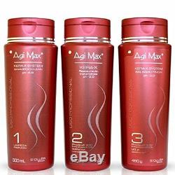 Agi Max Brazilian Keratin Hair Treatment Kit 500ml 3 Steps 3 x 500ml The