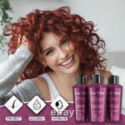 Agi Max Brazilian Natural Keratin Hair Treatment Kit for Straightening Curls and