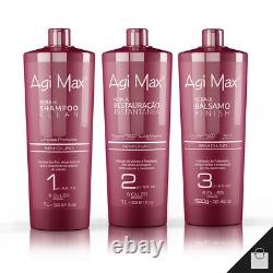 Agi Max Kera-X S'oller Semi di Lino Hair Straightening Red Soller Treatment 3x1L