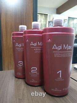 Agi Max Kera-X Semi di Lino Hair Straightening Red Soller Treatment 1000ML