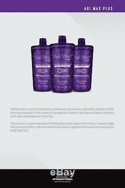 Agi Max Plus Brazilian Keratin Hair/Straightening Kit 1LT 3Steps X1000ml ON SALE