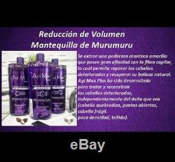 Agi Max Plus Brazilian Keratin Hair Straightening Step 2x500ml Blowout ON SALE