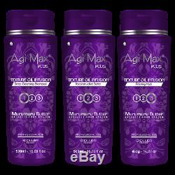 Agi Max Plus Murumuru Oil Brazilian Keratin/Hair Straightening Kit 3 Steps/500ml