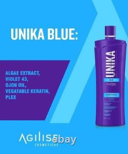 Agilise Unika Blue Progressive Brazilian Keratin Treatment, Sealant 1L/34 Oz
