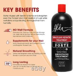 Alda Chocolate Brazilian Keratine Treatment Permanent Straightening Blowout 3